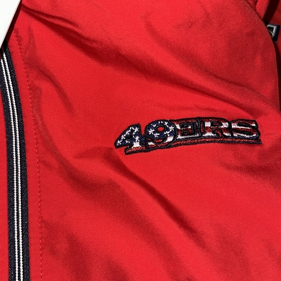 New 49ers Americana Cutter & Buck Adapt Eco Knit Hybrid Recycled Full Zip Jacket - Picture 3 of 3